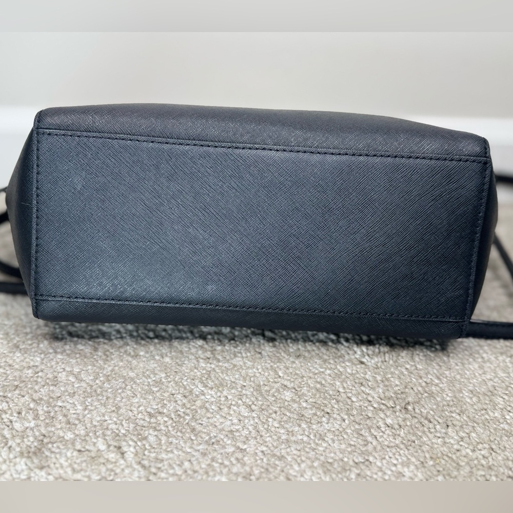 Kate Spade Lilah Laurel Black Classic Satchel Purse Crossbody Shoulder Bag - Picture 5 of 6